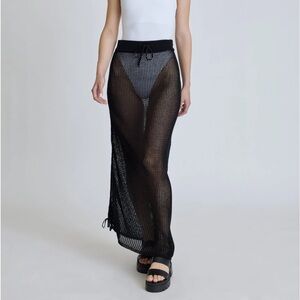 Blanc Noir mesh skirt Small